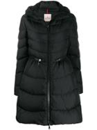 Moncler Zipped Waisted Puffer Jacket - Black