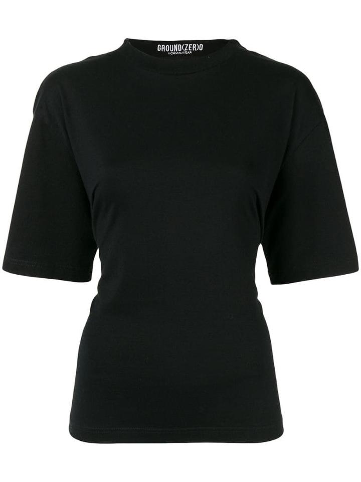Ground Zero Gathered T-shirt - Black