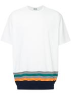 Kolor Beacon Striped Hem T-shirt - White