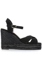 Castañer Blaudell Wedge Espadrilles - Black