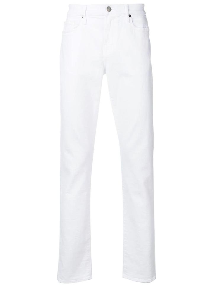 Frame Slim Fit Jeans - White