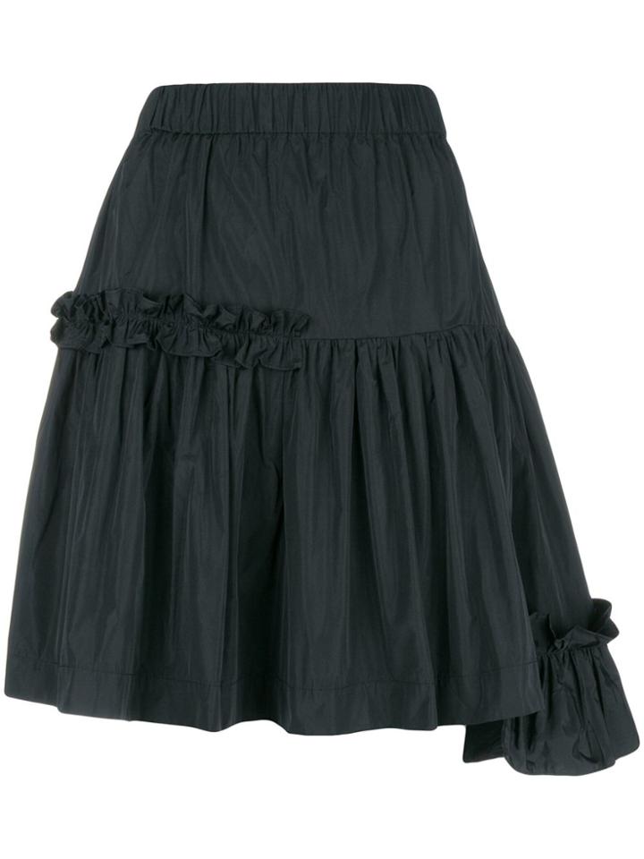 P.a.r.o.s.h. Frilled Flared Skirt - Black