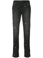 Stella Mccartney Heart Embroidered Jeans - Blue