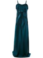 Maison Margiela - Textured Panel Gown - Women - Cotton/polyamide/acetate/viscose - 44, Green, Cotton/polyamide/acetate/viscose