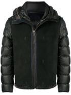 Ten C Panelled Puffer Jacket - Black
