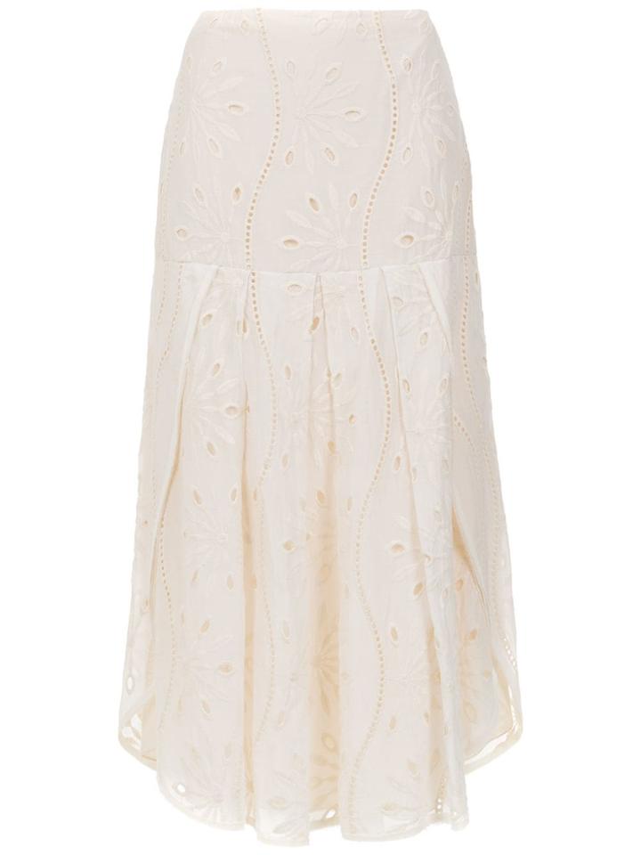 Alcaçuz Ferradura Skirt - White