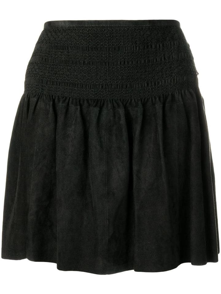 Diesel Black Gold Flared Mini Skirt