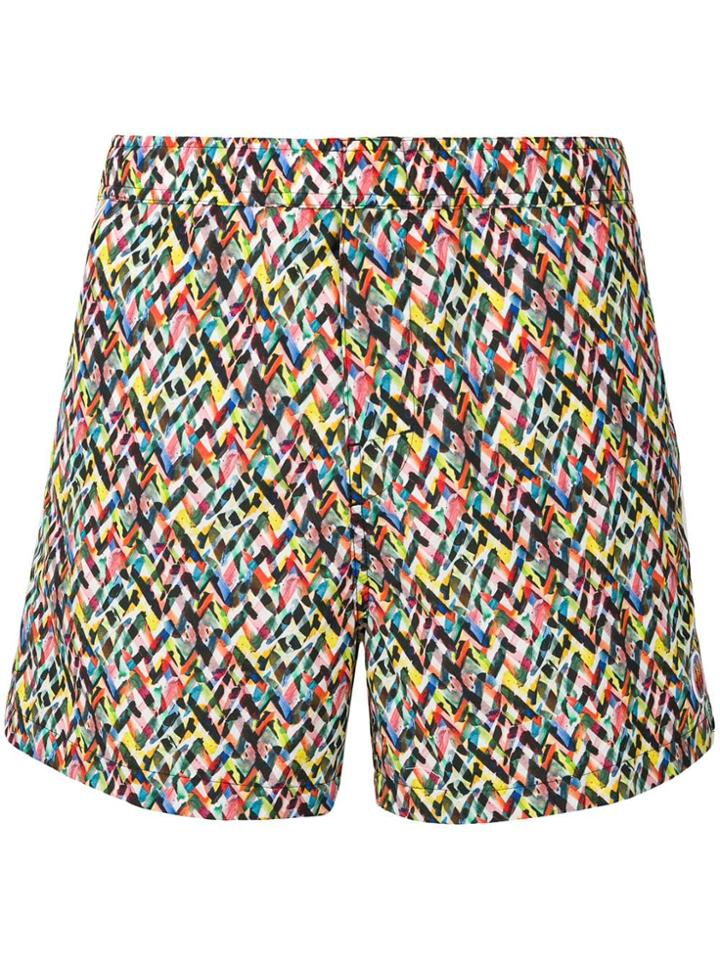 Missoni Mare All-over Print Swim Shorts - Red