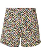 Missoni Mare All-over Print Swim Shorts - Red