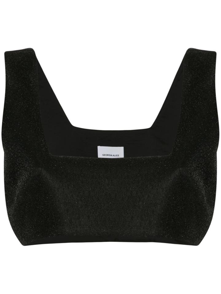Georgia Alice Dustland Cropped Sweater - Black