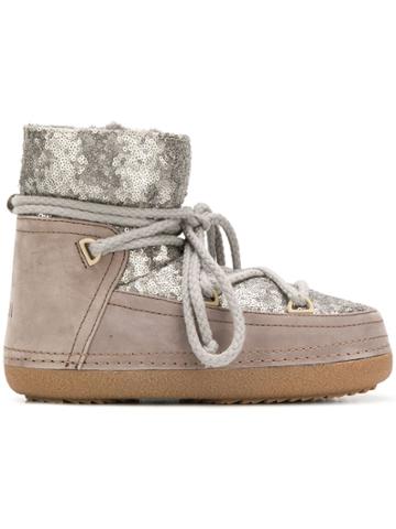 Inuiki Sequin Winter Boots - Grey
