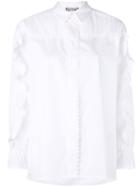 Paul & Joe - Ruffle Sleeve Shirt - Women - Cotton - 1, White, Cotton