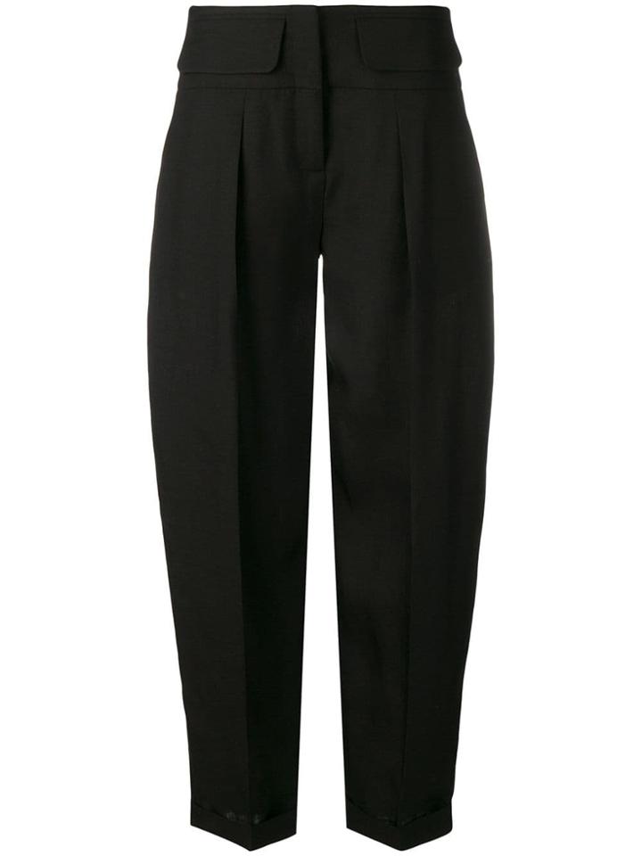 Victoria Victoria Beckham Mid-rise Tapered Trousers - Black