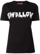 Mcq Alexander Mcqueen Swallow Print T-shirt, Women's, Size: Xs, Black, Cotton