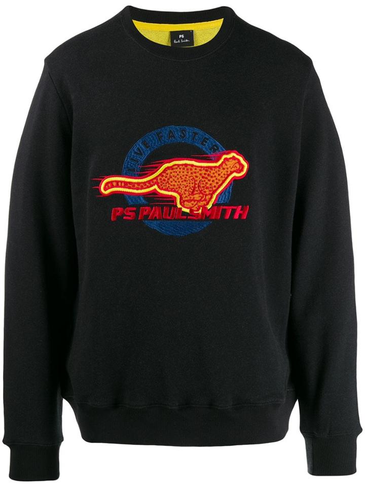 Ps Paul Smith Live Faster Sweatshirt - Black