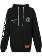 Heron Preston - Dsny Logo Patch Hoodie - Women - Cotton - S, Black, Cotton