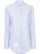 Thom Browne - Button-down Shirt - Women - Cotton - 42, Blue, Cotton