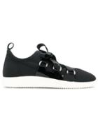 Giuseppe Zanotti Design Slip-on Ribbon Tie Sneakers - Black