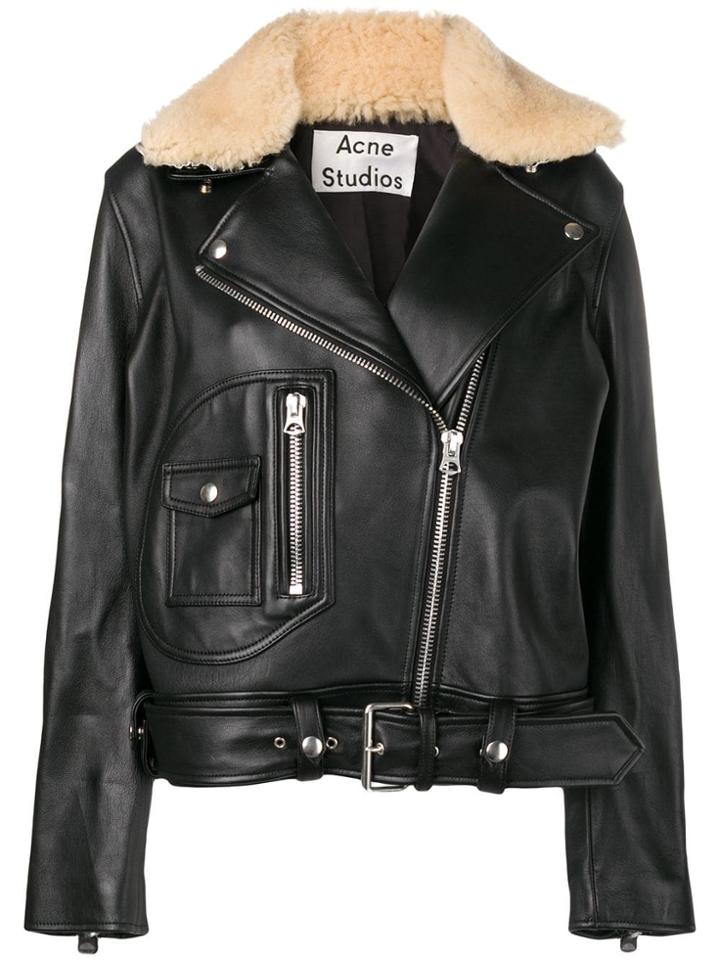 Acne Studios Boxy Biker Jacket - Black