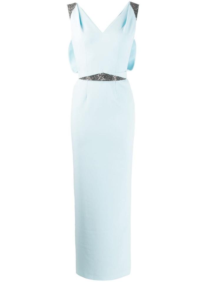 Safiyaa London Lennon Embellished Dress - Blue