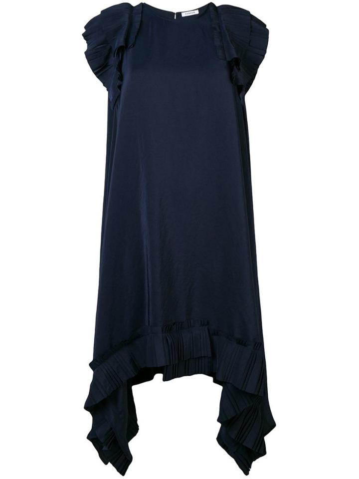 P.a.r.o.s.h. Pleat Detail Dress - Blue