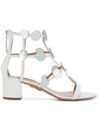 Aquazzura Hill Sandal With Mirrors - White