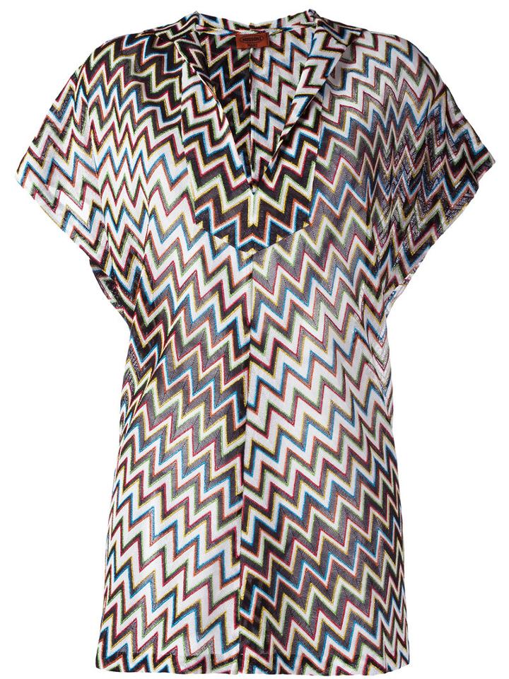 Missoni Zig Zag Tunic, Women's, Size: 40, Polyester/cupro/viscose