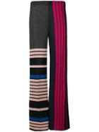 Circus Hotel Colour-block Flared Trousers - Multicolour