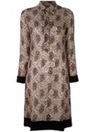 Jean Paul Gaultier Pre-owned Floral Velvet Trim Dress - Neutrals