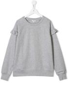 Kenzo Kids Teen Ruffle Trim Sweatshirt - Grey