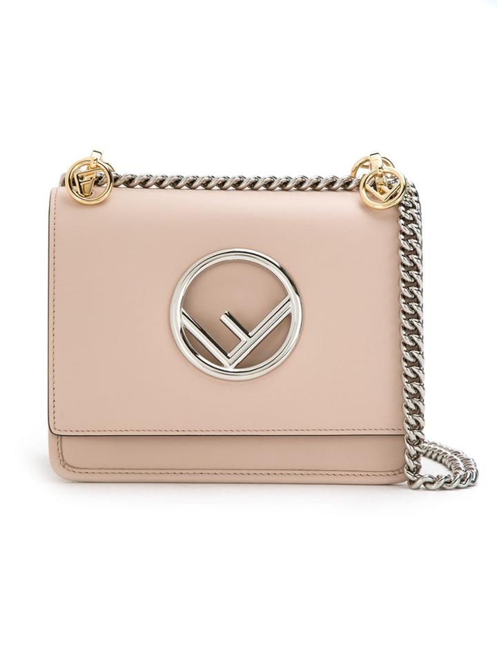 Fendi Small Kan I F Shoulder Bag - Pink