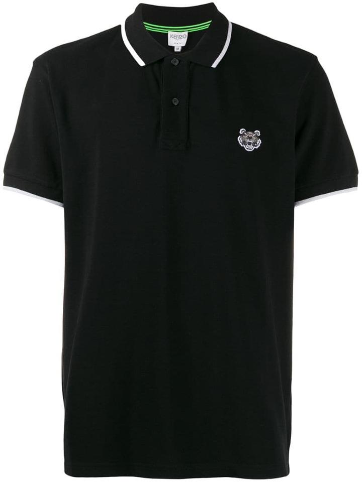 Kenzo Chest Logo Polo Shirt - Black