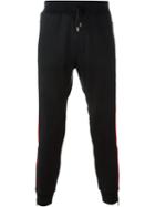 Dsquared2 Drawstring Track Pants, Men's, Size: M, Black, Polyester/cotton/spandex/elastane