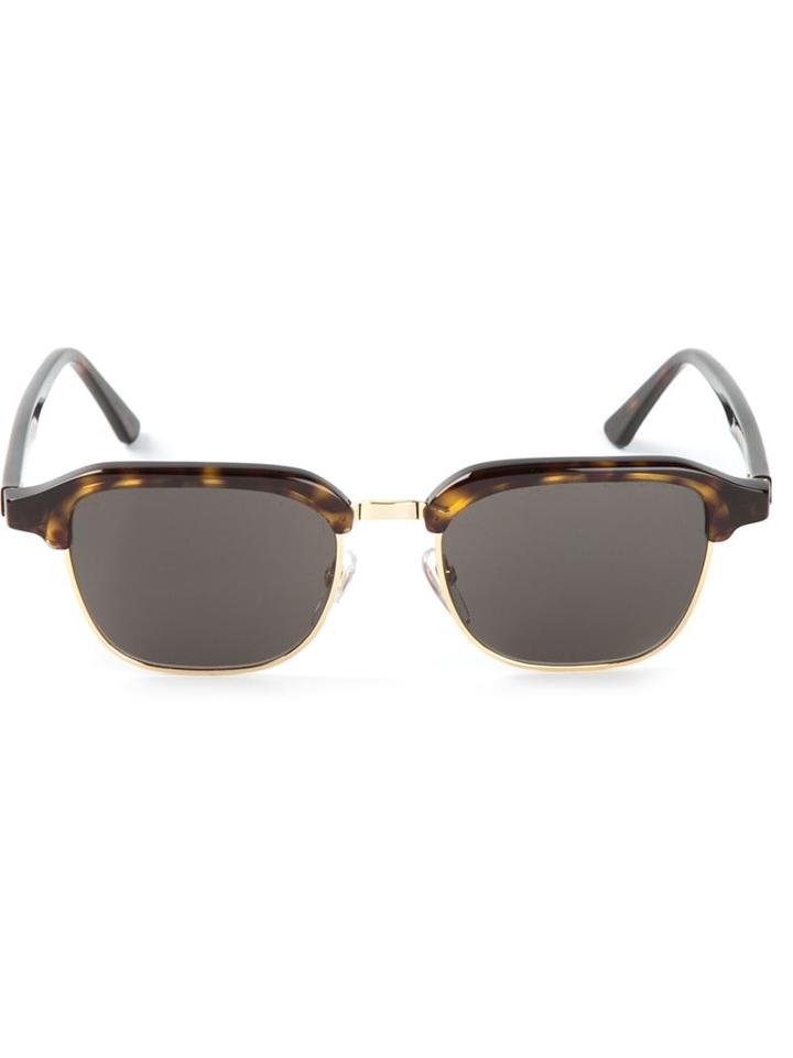 Retrosuperfuture Gonzo Sunglasses, Adult Unisex, Brown, Acetate