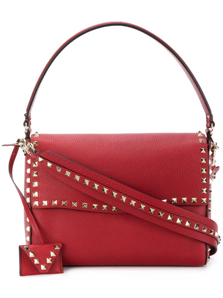 Valentino Valentino Garavani Rockstud Single Handle Bag - Red