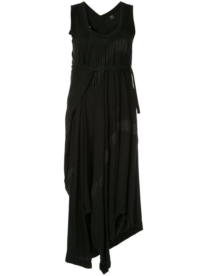 Y's Asymmetric Hem Dress - Black