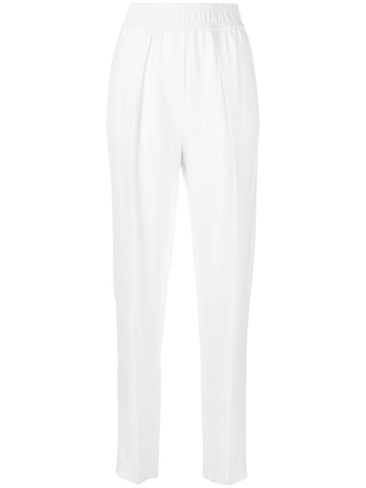 Sportmax Tailored Straight Leg Trousers - White