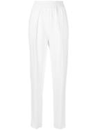 Sportmax Tailored Straight Leg Trousers - White