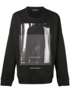 Odeur Oversized Graphic Print Sweatshirt - Black