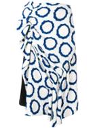 J.w.anderson - Circle Print Skirt - Women - Silk/polyester/spandex/elastane/viscose - 8, White, Silk/polyester/spandex/elastane/viscose