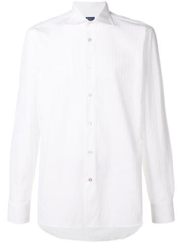 Borriello Textured Stripe Shirt - White