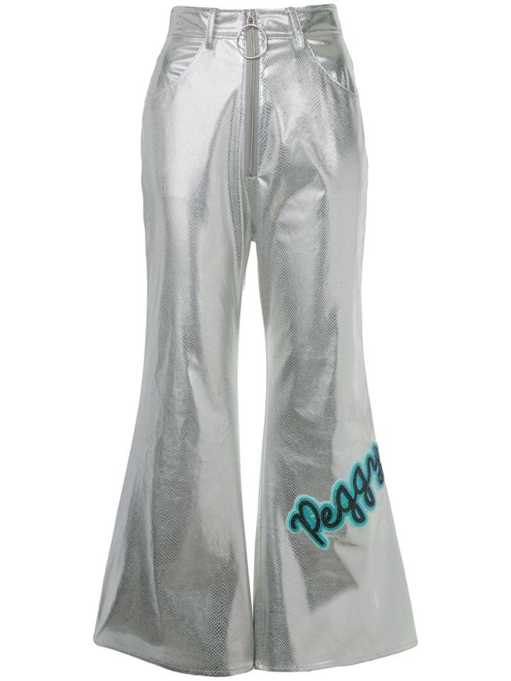 G.v.g.v. Kick Flare Trousers - Metallic