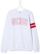 Gcds Kids Teen Applique Detail Sweater - White