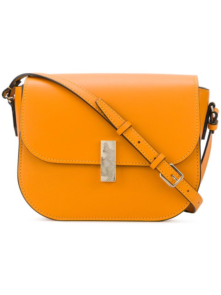 Valextra Flap Shoulder Bag - White