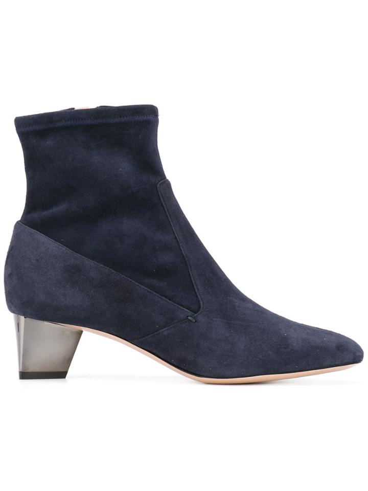 Nicholas Kirkwood Metallic Heel Ankle Boots - Blue