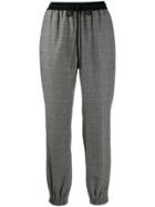 Twin-set Plaid Drawstring Trousers - Grey