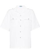 Prada Buttoned Shortsleeved Shirt - White