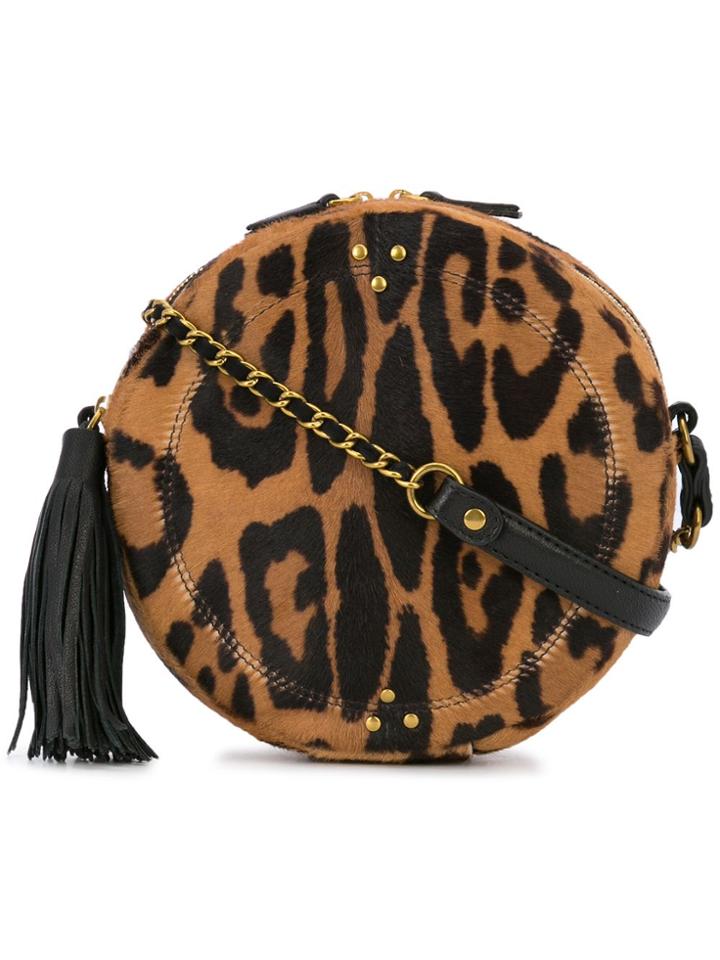 Jérôme Dreyfuss Round Zipped Crossbody Bag - Brown