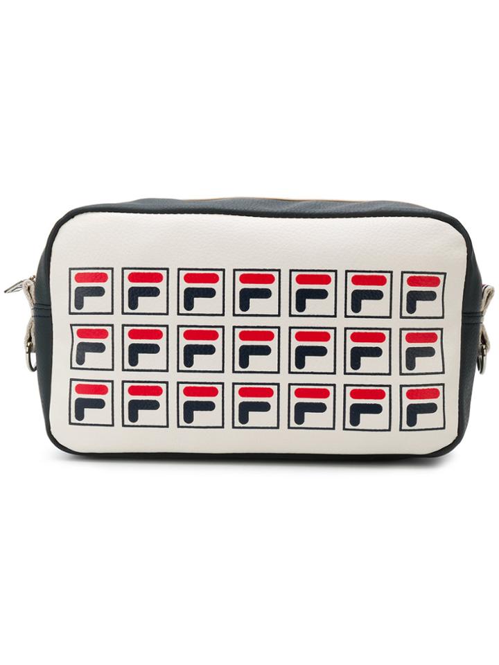Fila Logo Print Wash Bag - White
