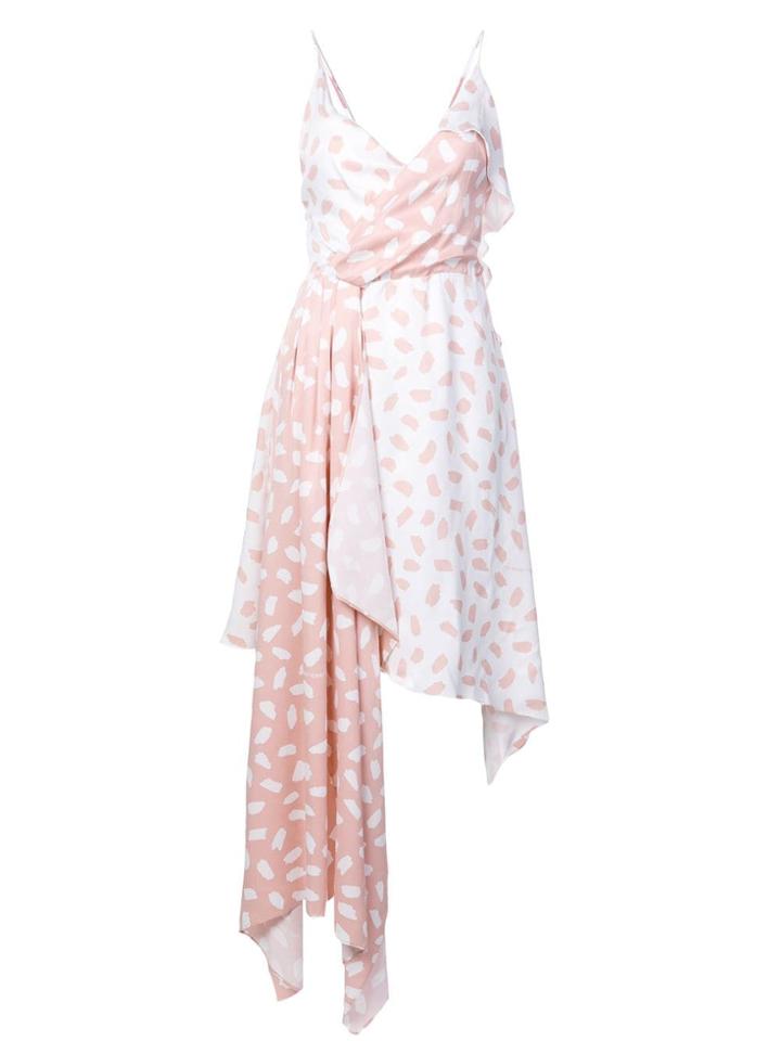 Off-white Off-white X The Webster Asymmetric Hem Dress - Pink